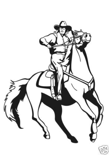 Westernreiter aufkleber - westernreiter,