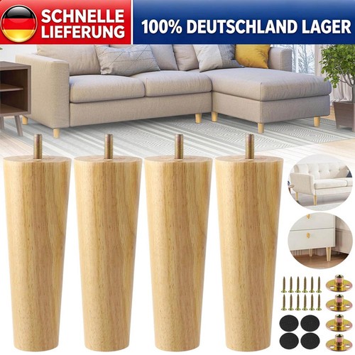 Stück holzfüße gerade - 4,