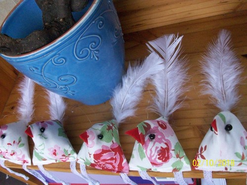 Osterdekoration stoff vogel - stoff,