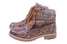  Boots Schnürstiefel Damen