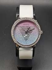 Guess GW0530L5 Damenuhr Armbanduhr Wasserdicht Silikon 38 mm weiß
