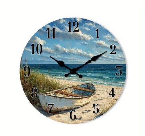 Wanduhr meer strand druck - meer, 2d