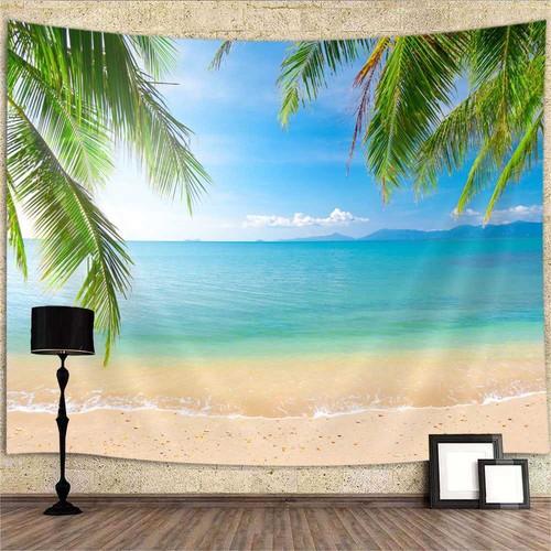 Palme meer strand poster - meer,