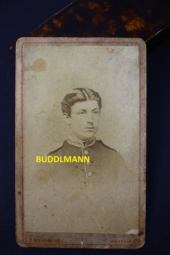 Cdv foto portrait - cdv, soldat