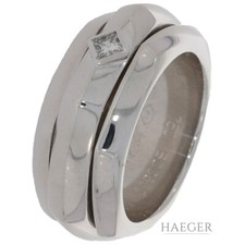 Piaget Ring Gr. 51 Weißgold 750/ 18 Karat mit ca. 0,03 ct Diamant