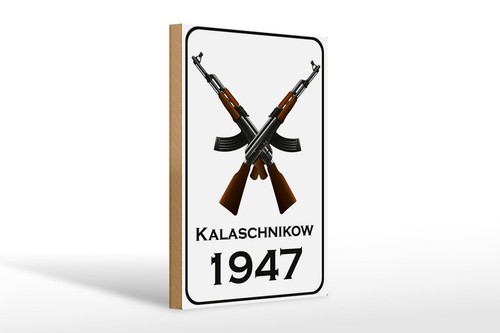Holzschild gewehr 20x30 - gewehr,