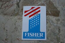 Original Rennsportaufkleber Fisher CarFidelity Motorsport 80er Jahre