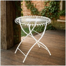 Romantischer Metalltisch Rund