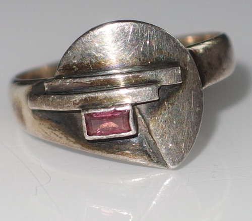 Auge rosa turmalin ring - auge,