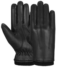 Echt Lederhandschuhe Herren Winter handschuhe Fahrhandschuhe FleeceGefüttert, RM