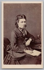 CDV Viktorianische Lady Carte de Visite von Bray of Sidmouth