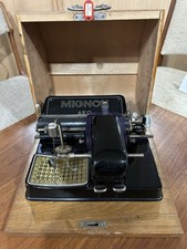 AEG Mignon Schreibmaschine, Zeigerschreibmaschine im Holzkoffer 1920er, Antik