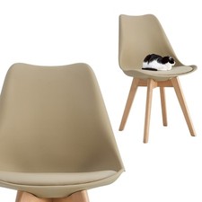 Design Stuhl mit Kissen CAFFEE