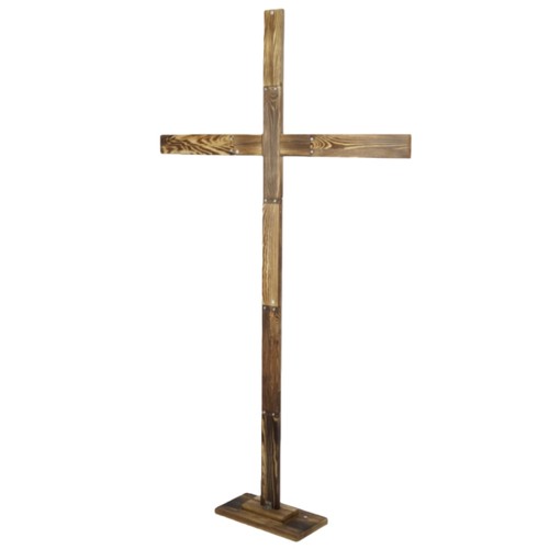 Großes holzkreuz stehendes - großes,