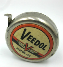 alter Werbeartikel VEEDOL MOTOR OIL Werbe Maßband Bandmaß Reklame wohl 50er Jh.
