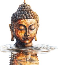 4x Sticker Buddha Car Sticker