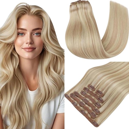 Echthaar extensions blond clip - blond,