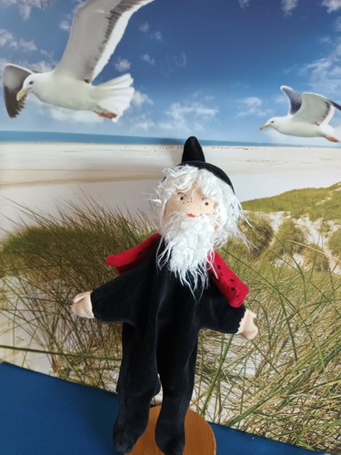 Handpuppe sandmann waldorf - handpuppe,