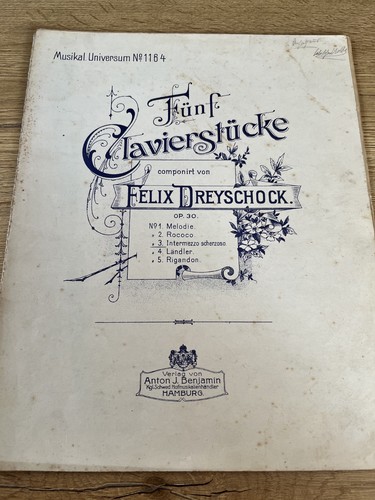 Fünf klavierstücke 30 - fünf,