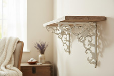 Regalkonsole Eisen in Weiß  -