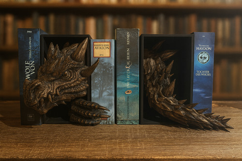 Book nook drache set - book,