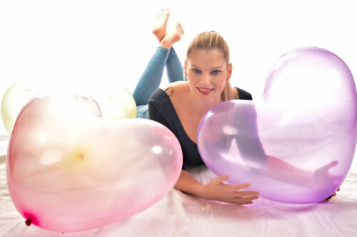 Riesen herz luftballon 60cm - riesen-, herz-