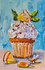 Cupcake mit Orange Ölbild