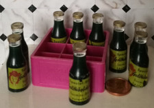 Kaufladen MINIATUR Getränke Kiste Kasten Bier Flaschen Goldköpfchen Sormitz Bräu