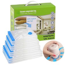 12er Vakuumbeutel mit Luftpumpe 3 Größ für Kleidung Vakuumbeutel Vacuum Beutel