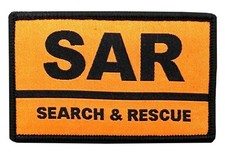 Search and rescue sar patch - and,