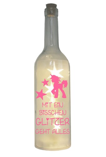 Led flasche mit motiv - mit,