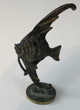 Bronzefigur Bronze Messing Figur Fisch Walter Bosse Nicht Signiert Gluttöter