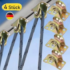 4Stk U-Nut Rollenrad Umlenkrolle Mit 2 Kugellager, Seilrolle Für Seile Stahlseil