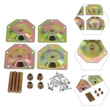 4TLG Angewinkelte Holz Beine