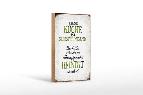 Holzschild diese küche ist - diese,
