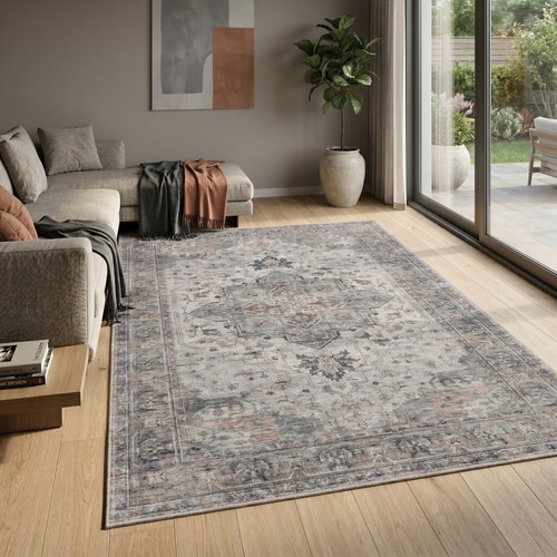 Waschbarer teppich beige - teppich,