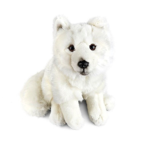 Polarfuchs sitzend plüsch - polarfuchs,