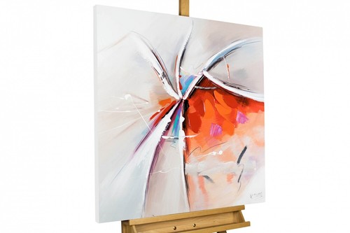 Acryl gemälde abstrakt - acryl, rot