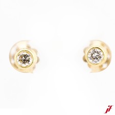 Solitärohrstecker 750/18K