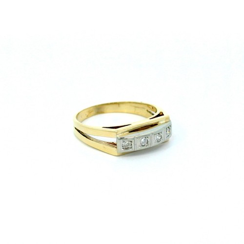 Damenring goldring bicolor - damenring,,