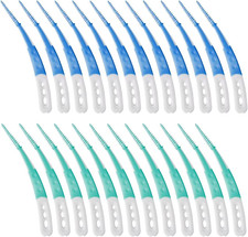 Interdentalbürsten 24 Stück gebogen Zahnzwischenraum Reinigung  zugänglich