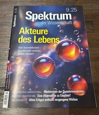 Spektrum der Wissenschaft – Ausgabe 09/25 – Akteure des Lebens – Top Zustand
