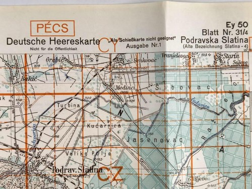 Deutsche heereskarte 1943 - deutsche,