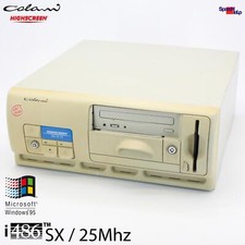 VOBIS HIGHSCREEN COLANI 486 SX-25 25MHZ COMPUTER PC VINTAGE WINDOWS 95 DOS SSD