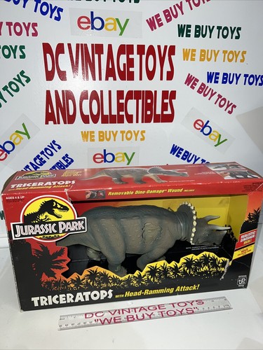 1993 jurassic park - park, triceratops