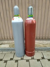 Acetylen und Sauerstoffflaschen Gasflasche Acetylen Sauerstoff Autogenschweißen