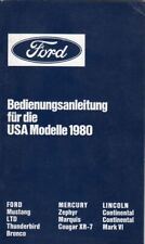 Ford Bedienungsanleitung für die USA Modelle (Ford, Mercury, Lincoln) 1980