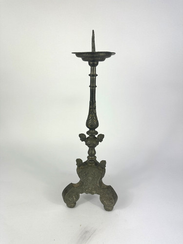 Antiker barocker leuchter zinn - antiker,