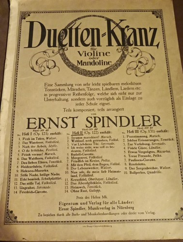 Notenheft duetten kranz - notenheft,