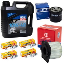 Set Wartung für Suzuki GSX 600 F GN72B 88-91 Öl 4L Luftfilter Ölfilter Zündkerze